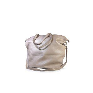 Cuyana Classic Tote XL Zipper Tote Slouchy Pebbled Stone Leather